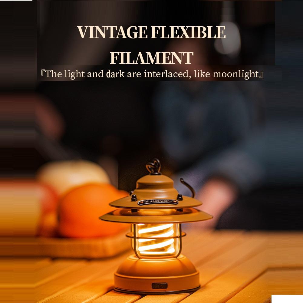 LED USB Desk Lamp Outdoor Emergency Flashlight Rechargeable Metal Vintage Hanging Camping Lamp Hanging Tent Lamp horse lantern
