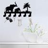 M-Modern-6 Hooks Key Rack For Wall Metal Keys Holder Decorative Wall Mounted Elephant Design Style Key Rack For Wall Key Hanger