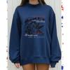 Women's Autumn Mid-High Neck Loose Sweatshirt - Trendy, Casual, Long Sleeve, Hoodless Fashion.