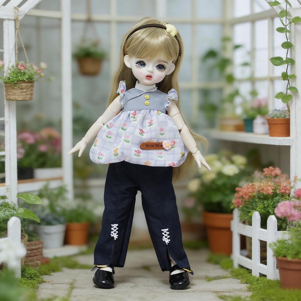 6" BJD Puppenkleidung für Akagi, GL und Gungun Körper - 30cm Geistermama Lolita Ankleide-Outfit