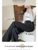Damen Frühling/Herbst Gerade Bein Weites Bein Lässig Slim-Fit Bodenlang Hose (Spielraum: Keine Rückgabe/Umtausch)