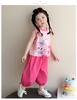Girls' Summer Set 2026 New Children's Summer Dress Sleeveless Tank Top Two Piece Set Baby Fashionable Summer Thin Clothes