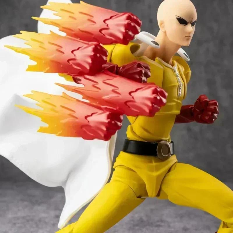 In Stock Kaiyodo Revoltech Amazing Yamaguchi One Punch Man Saitama Anime Action Figures Ko Model Collection Toys Kids Gifts NEW Poseable Articulated 4