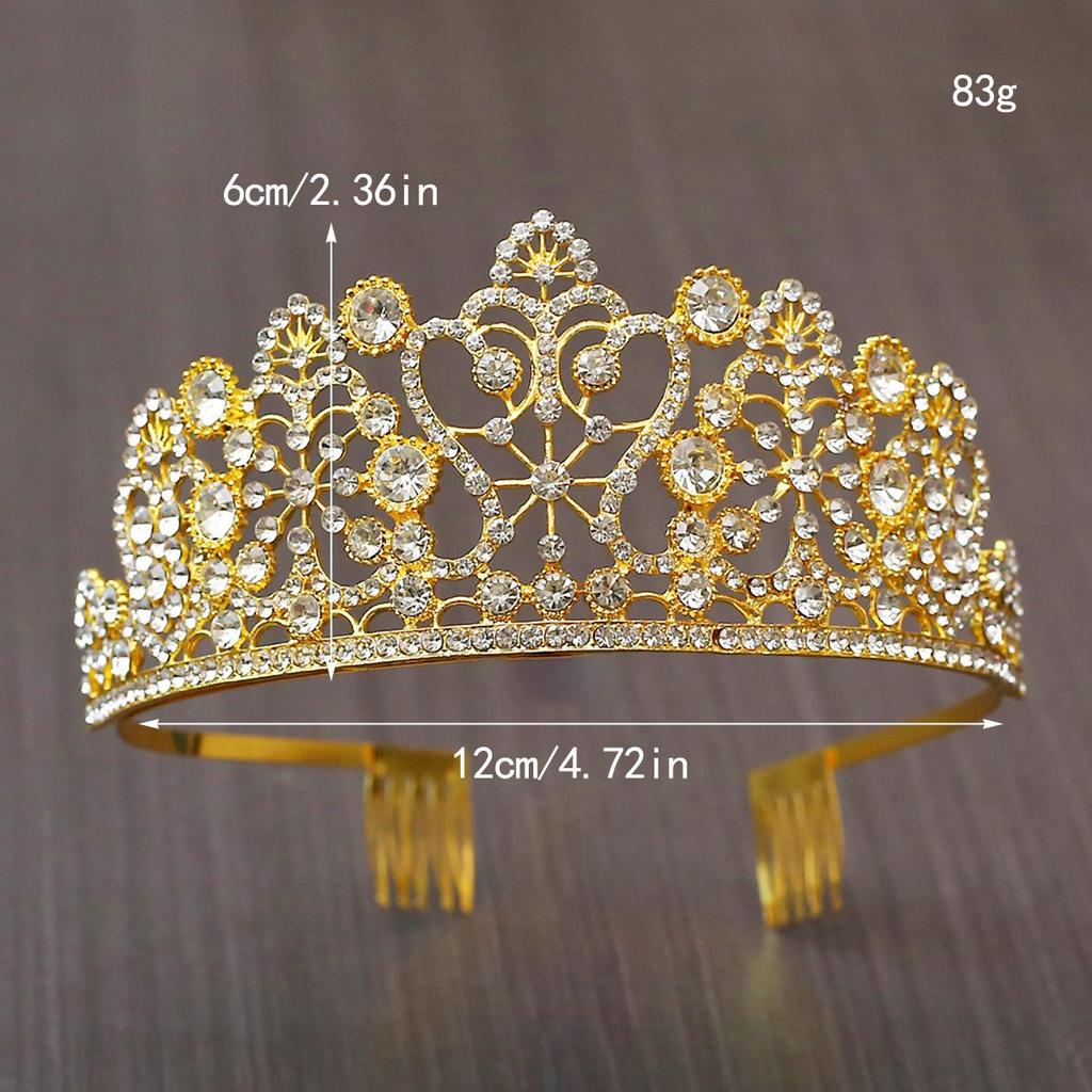 Strass-Tiara: Braut, 18. Geburtstag, Prinzessin & Kind Haarschmuck