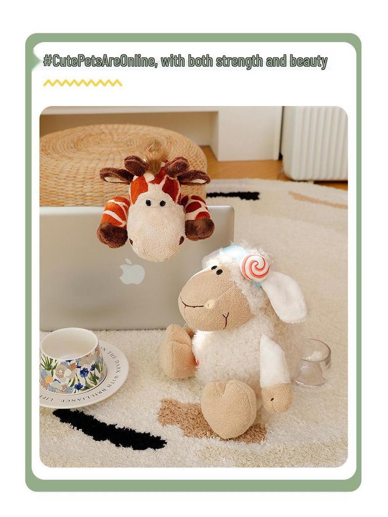 Orman Hayvanları Peluş Oyuncaklar - Aslan, Fil, Goril, Geyik Bebekler - Hayvanat Bahçesi Hediye Koleksiyonu