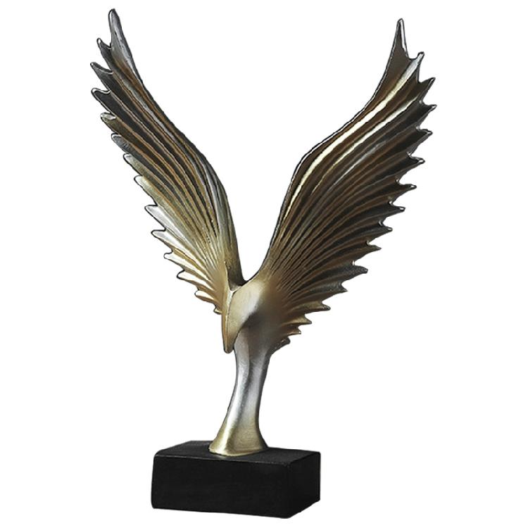 Nordic Angel Wings Decoration Bird Spreading Statues Resin Handicraft Ornament