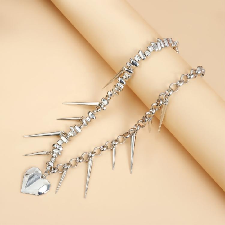 Elegant Irregular Heart Pendant Necklace Designs for Trendy Women Seek Individuality and Romance Daily Casual Use