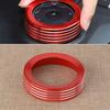 Car Center Drive Mode Selector Knob Trim Ring Cover Fit For Ford Ranger Raptor 2024 2025 Red Aluminum Alloy