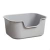 Litter Box, Open Top Cat Sandbox for Cats, Durable Bed Pan Cats with High, Box
