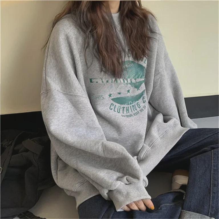 Women's Autumn Harajuku Style Loose Sweater Jacket - Versatile and Lightweight, 2025 Collection
