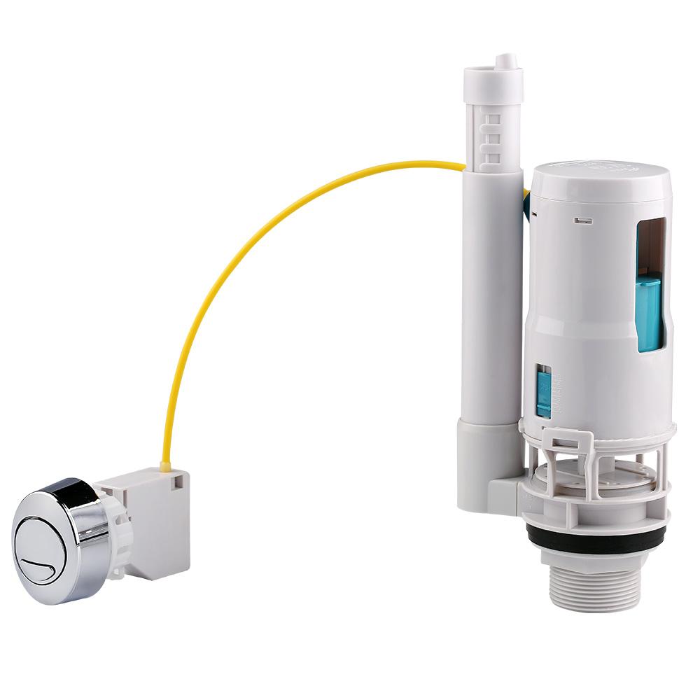 Flowing Tube Adjustable Height CE Wras Bathroom Toilet Hand Control Dual Flush Valve for tank Fitting