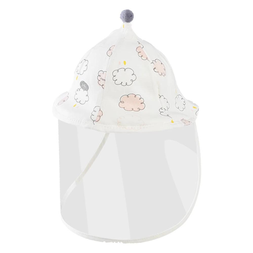 

Cotton Newborn Protective Hat Anti-Droplet Kids Face Mask Hat Baby Fisherman Cap Summer Season 45cm 3-6 months розовый