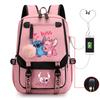 Surrounding Anime Korean Edition School Bag Campus Male And Female Students Multifunctional Usb Backpack