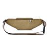 Riñonera de lona informal para hombre, bolso de cintura, bolso para teléfono móvil, bolso de plátano, riñonera