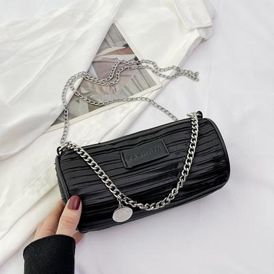 Schicke Design-Ketten-Umhängetaschen Mode Beliebte Einzel-Schulter-Unterarmtasche Sommer All-Matched Barrel Bag