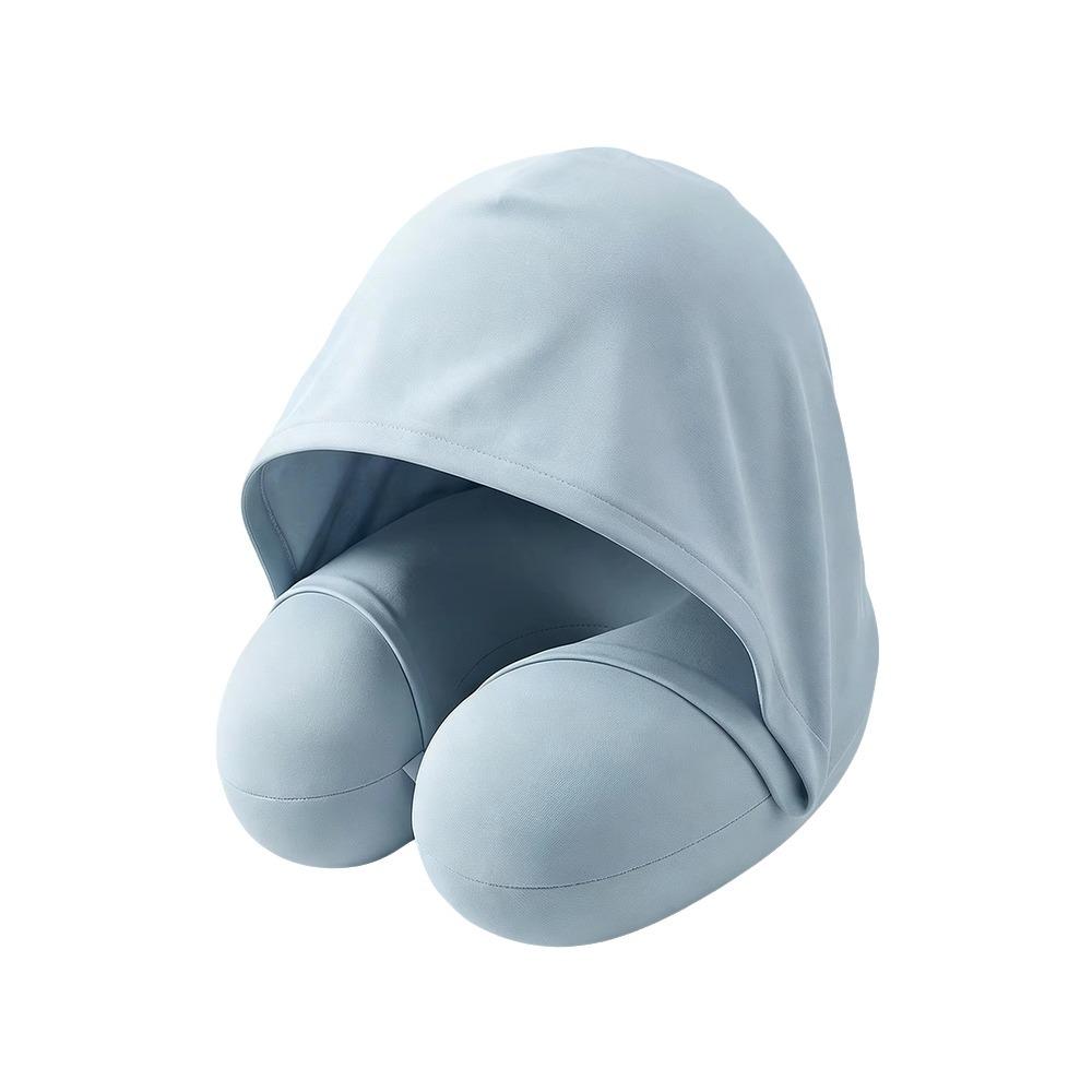 Slow Rebound U-Shaped Neck Pillow Foldable Design Ice Silk Neck Rest Cushion Long Flights