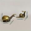 3Pcs/set Copper Snail Ornaments Brass Simulation Animal Figurines Tea Pet Miniatures Home Decoration