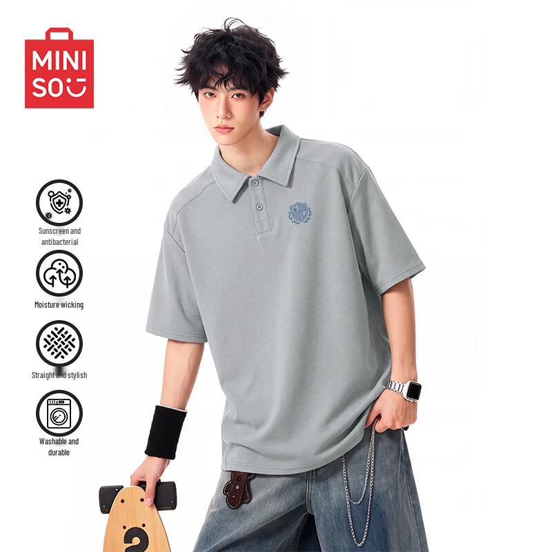 MINISO Men s Cooling Quick-Dry Polo Shirt M
