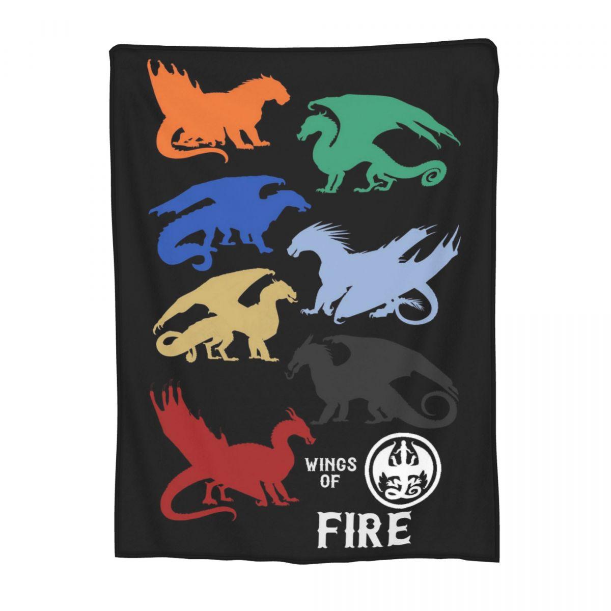 

Wing Of Fire All Dragon Blanket Flannel Sofa Throw Blanket Portable for Couch Bedding Travel Throws Bedspread Quilt 30x40in