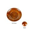 Seasoning Dish Vintage Wooden Tableware Vinegar Soy Sauce Small Plate Durable High-quality Gravy Boats Kitchen Tea Mat Dish