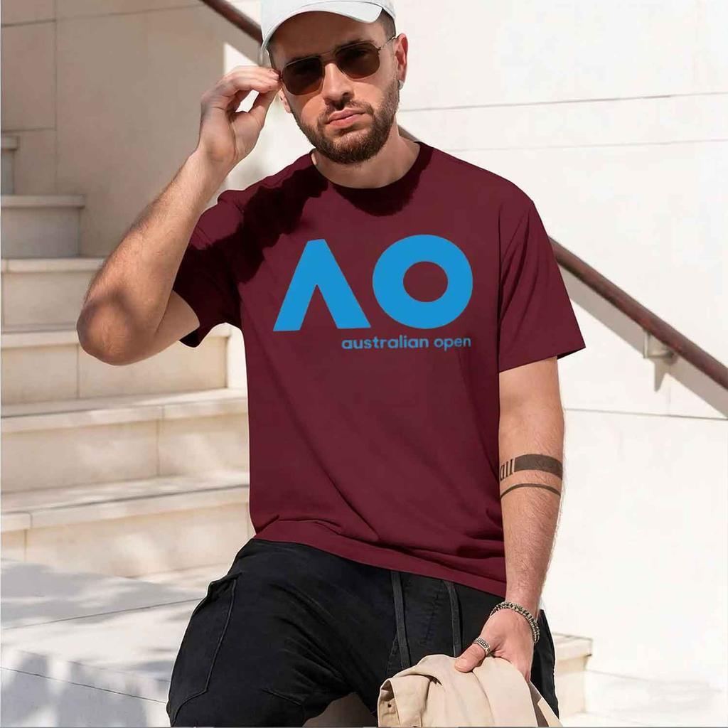 Australian Open Ao Tennis Meisterschaft T-Shirt Für Unisex Und Unisex Sommerkleidung Lässiges Kurzarm-T-Shirt Streetwear 2026 Ne
