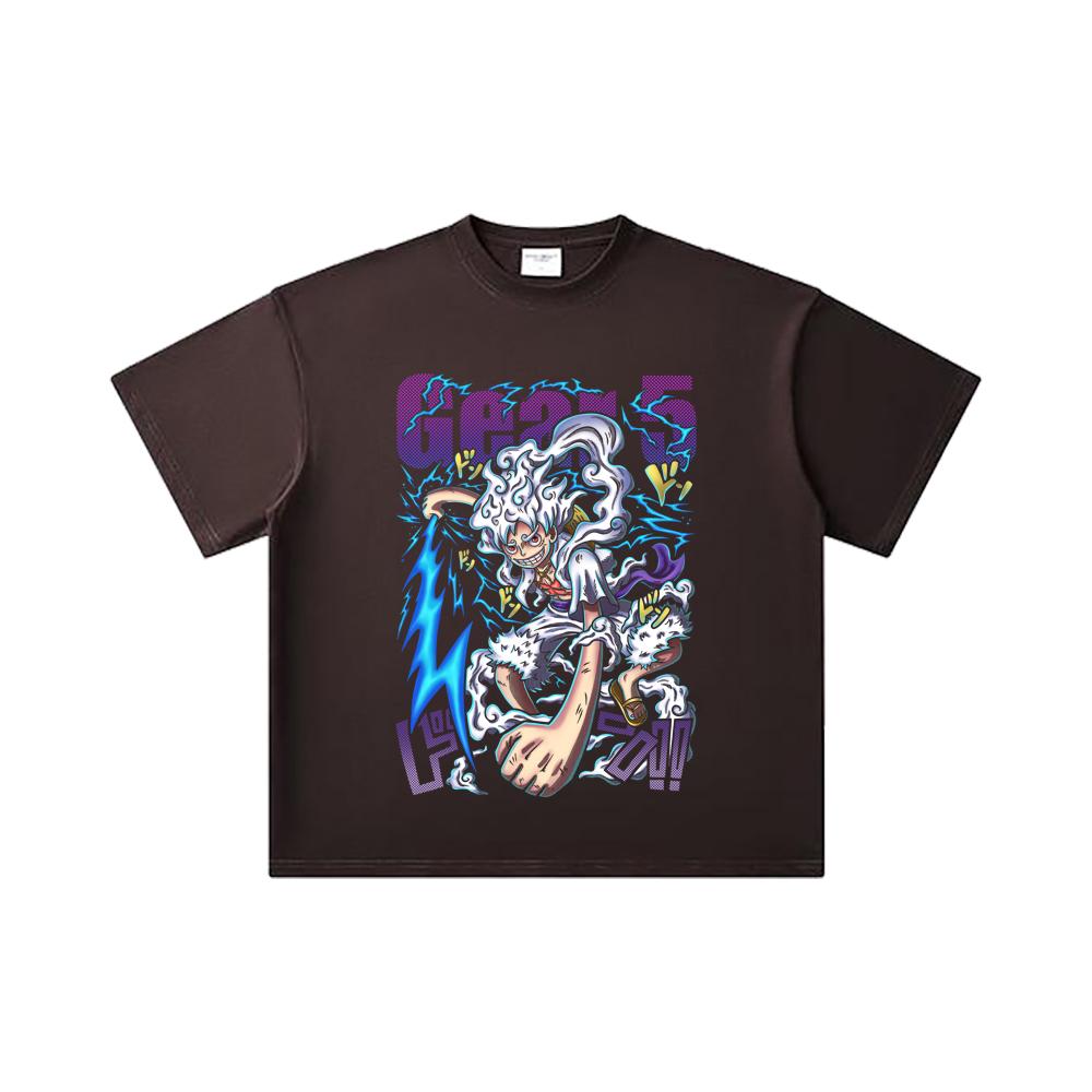 260 GSM Double Yarn 32 Count 100% Cotton One Piece V31 Nika Gear Print Unisex Heavy Cotton T Shirt