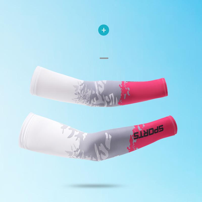 Custom Outdoor Compression Ice Silk Long Gloves Summer Sun Protective Arm Sleeve