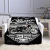 R-ROYAL ENFIELD Motorcycle Logo Printed Blanket Warm Blanket Flannel Soft Comfortable Blanket Home Travel Blanket Birthday Gift