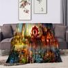 classic game World of Warcraft Frozen Throne blanket Soft and portable four season home bed, sofa blanket, office travel, lunch break, warm blanket Y5