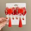 Bow Japanese Kimono Headwear Tassels New Year Bow Hairpin  Masquerade Party