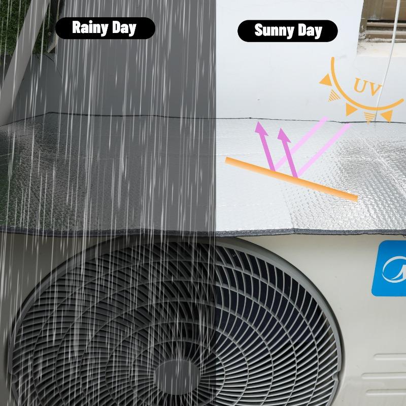 Rainproof Air Conditioning Cover Waterproof Sun-proof Dust Cover Heat-insulating Protective Covers for Air Conditioner Cleaning