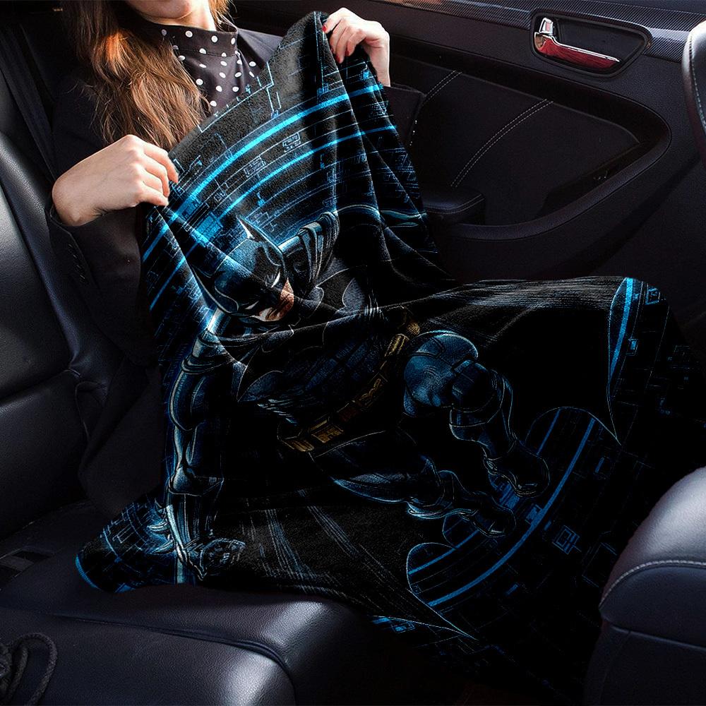 1pc Awesome Batman Flannel Blanket - Soft Warm Throw for Home, Office, TravelL1318