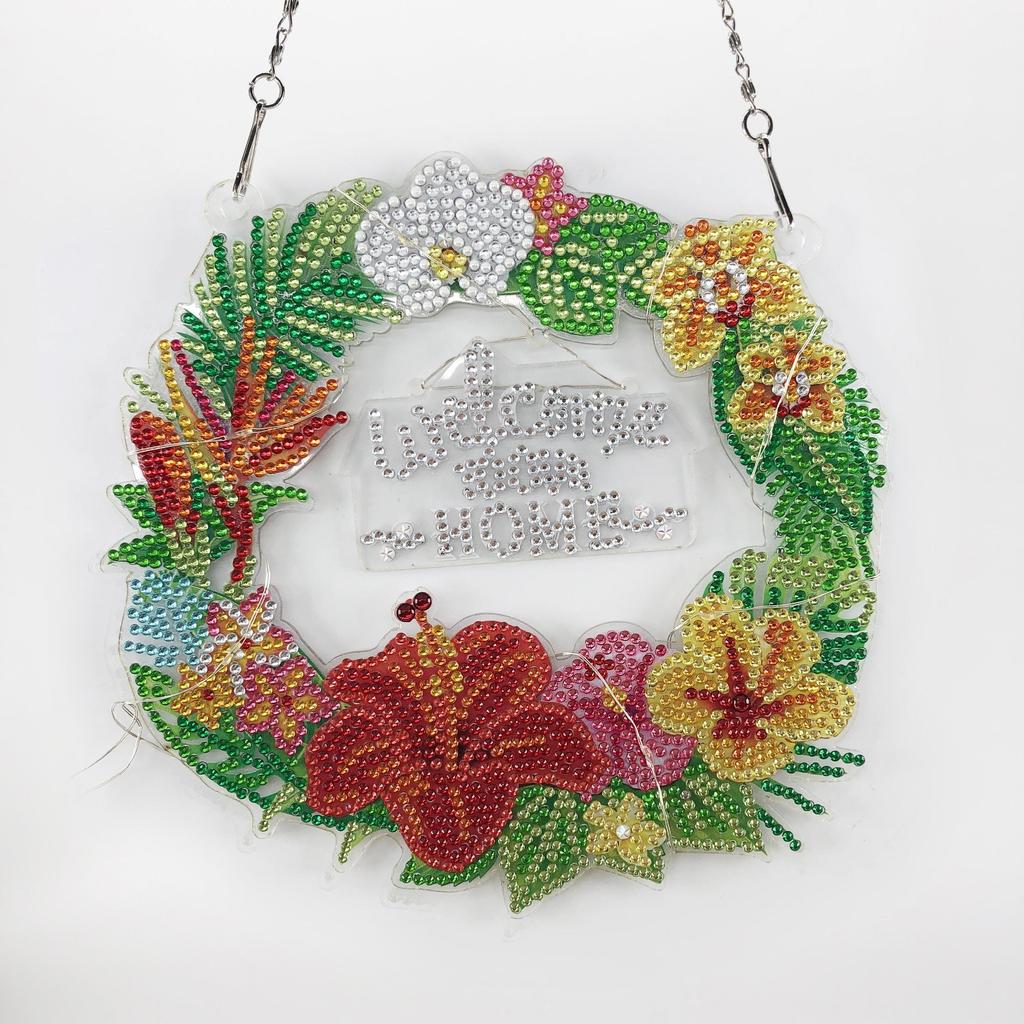 Diamond Painting Windspel, Doe-het-zelf 5D Diamond Painting Zonnevanger Hanger Windspel Knutselset Voor Kinderen Diamond Painting Kunst Voor Tuindecoratie Creatieve Cadeaus Voor Kinderen