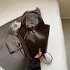 Chic Retro Style Women's Bucket Bag For Fall Casual Crossbody Fashion Accessory