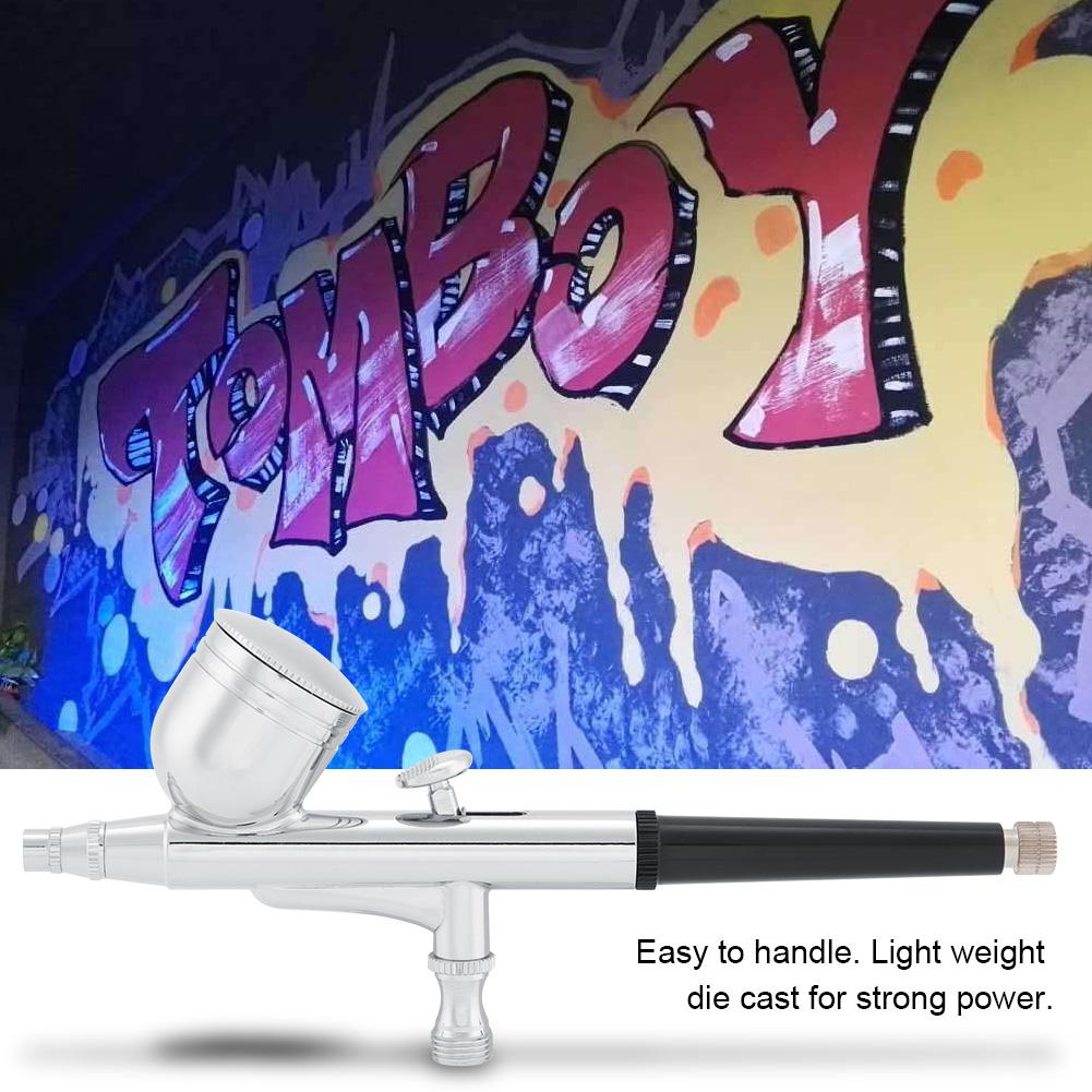 Doppelwirkungs-Airbrush-Kompressor-Set Craft Kuchenfarbe Kunst Spritzpistolen-Set Werkzeuge