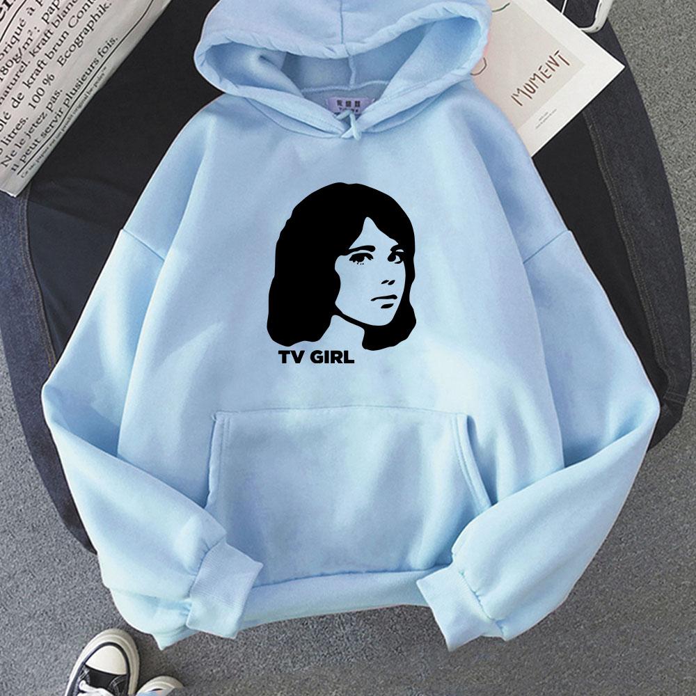 TV Girl Heavy Mental Streetwear Hoodies Winter Fleece Comfortable Hooded Sweatshirts Long Sleeve Sudaderas Harajuku Casual Hoody