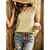 Womens V-Neck Short Sleeve Loose T-Shirt With Colorful Polka Dot Print Casual Oversized Top Daily Wear