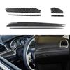 6pcs For Chrysler 300 2015-21 Carbon Fiber Dashboard Stripe Interior Cover Trim