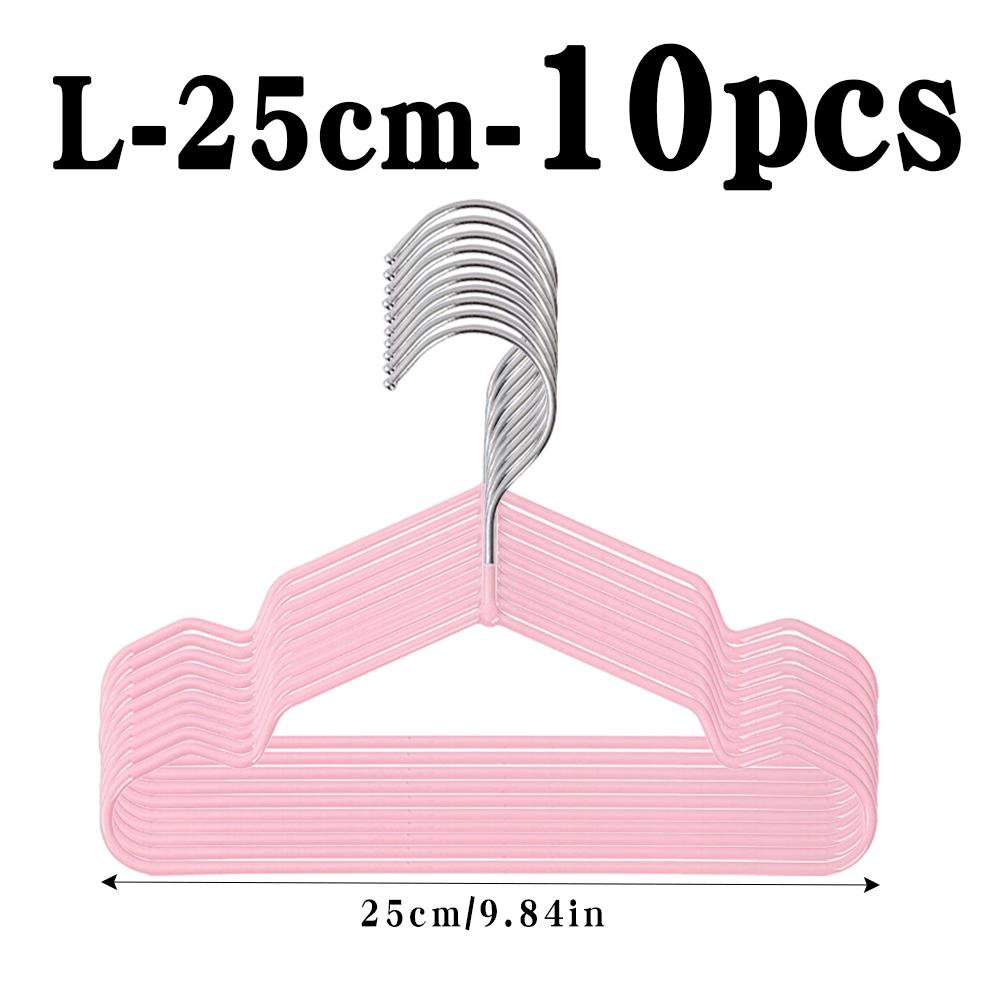 10Pcs Pet Clothes Hangers, Space-Saving Metal Hangers For Pet Apparel, Durable & Easy-To-Use, Ideal For Small To Large Pets