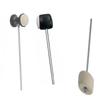 Electronic Jazz Drum Pedal Beater: Single/Double Felt-Weighted, Double-Sided Head