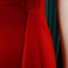 Large Size Women Summer Fashion Solid Ruffled Dress Ladies Elegant One Piece Slit Dress