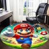 1pc Mario Adventure Office Round Area Rug, Indoor Mat Suitable For Office,Bedroom Living Room Home Decor, Room Deco a0926225