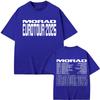 Rapper Morad Tour 2025 Double Sided Print T Shirts Men Women Fashion Hip Hop Short Sleeve Tshirt Summer Casual Cotton Tshirts