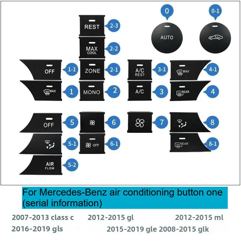 For Mercedes-Benz C-class GLK Air Conditioner Button, MLGL Air Volume Button GLS GLE Central Control Volume Switch Button