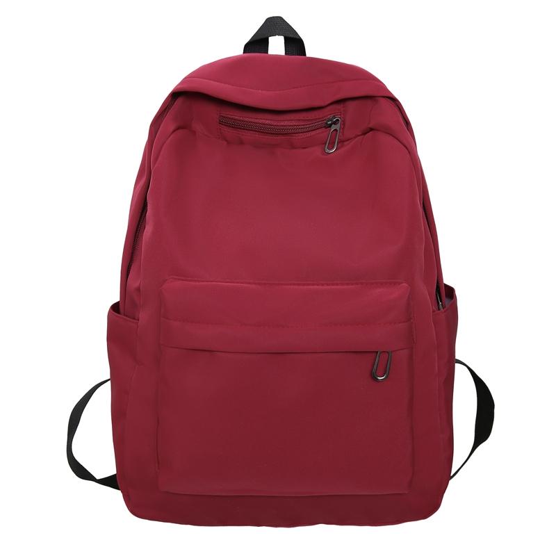 Einfarbiger Rucksack für Schüler, große Kapazität, für Damen, für Männer, Reiserucksack