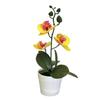 Compact Design Fake Flower Plant Phalaenopsis Bonsai Easy To Style