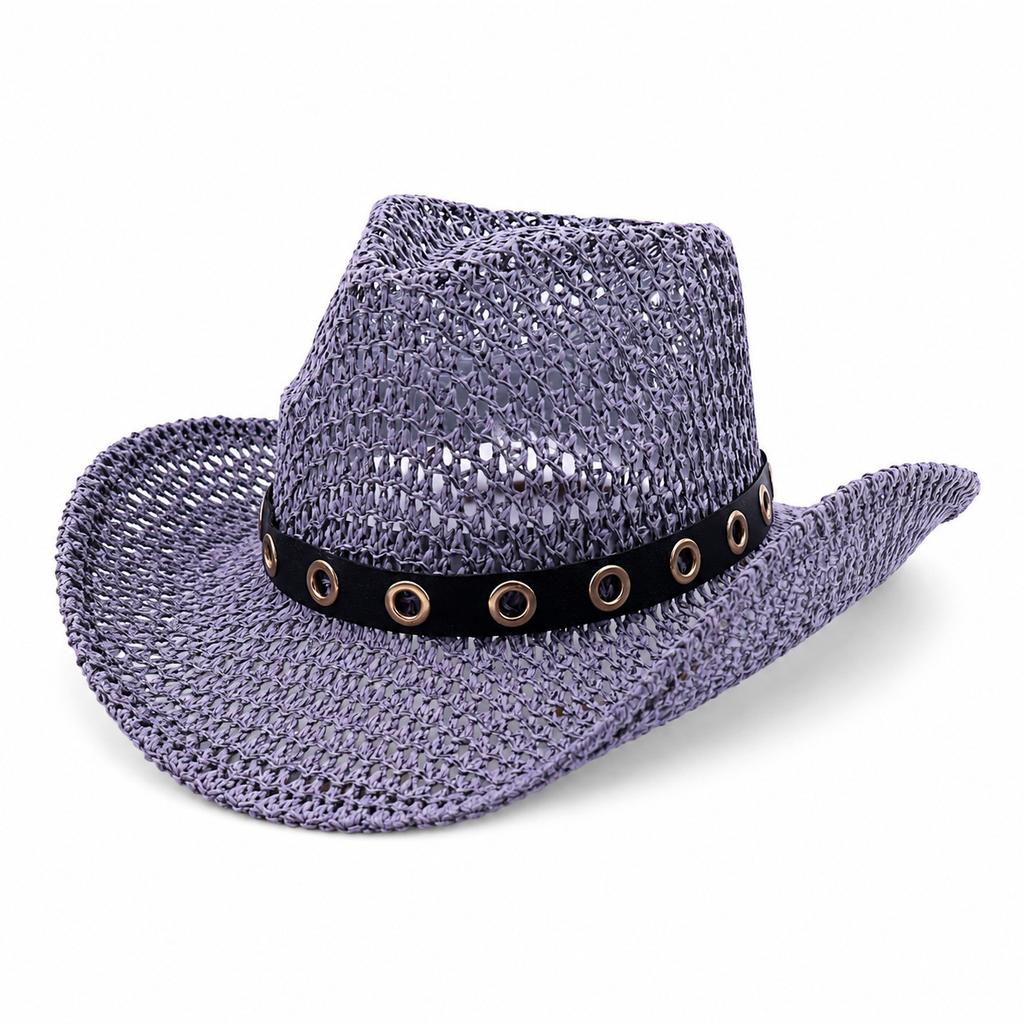 Hot Eaves Western Cowboy Straw Hat Classic Accessories Fashion Straw Hat Sunscreen Shade Straw Hat