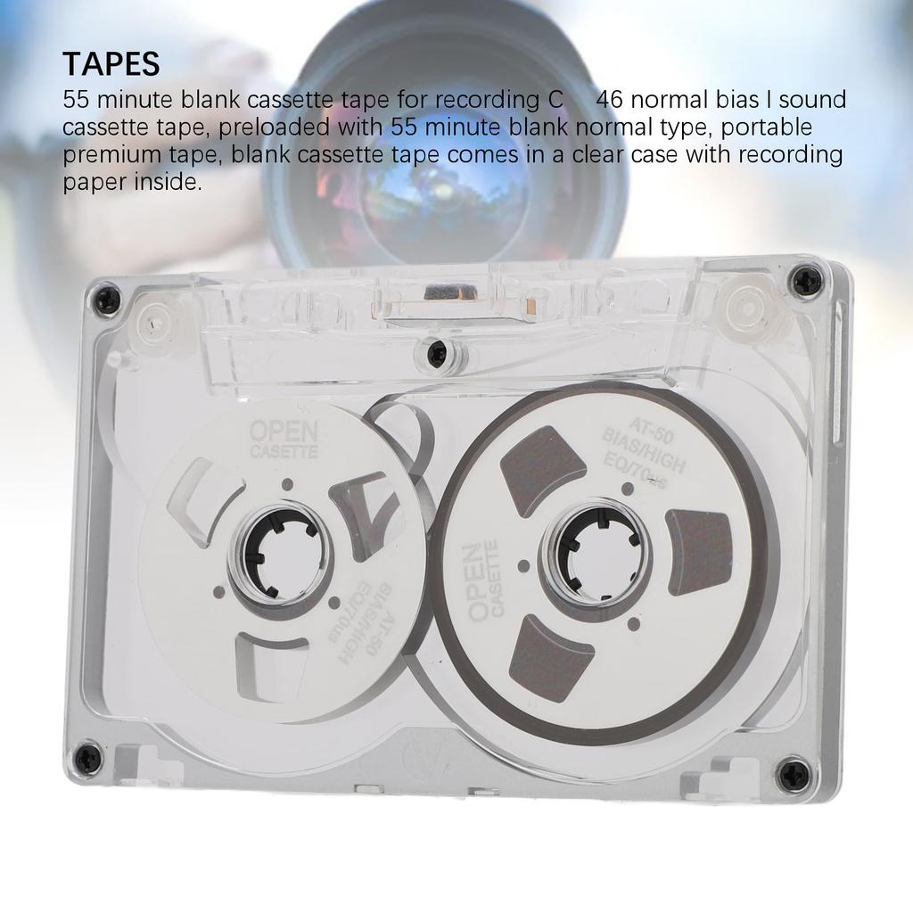 Reel To Reel Blank Sound Cassette Tape DIY Homemade 55 Minutes Aluminum Empty Cassette Tape for