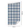 Blue Checkered Wallpaper, Blue, Gray and Light Gray, 50x1000