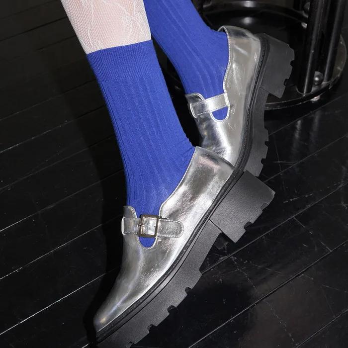 Essential Rib Socks BLUE